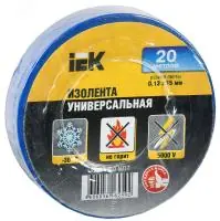 Изолента 0,13х15 мм синяя 20 метров ИЭК в Москве Изолента 0,13х15 мм синяя 20 метров ИЭК - foto