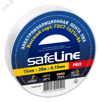 Изолента ПВХ белая 15мм 20м Safeline в Москве Изолента ПВХ белая 15мм 20м Safeline - foto