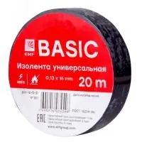 Изолента, класс В (общего применения), 0.13х15мм, 20 метров, черная EKF Simple в Москве Изолента, класс В (общего применения), 0.13х15мм, 20 метров, черная EKF Simple - foto