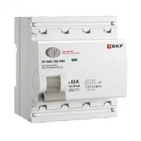 Выключатель дифференциального тока ВД-100N 4P 63А 30мА тип AC эл-мех 6кА PROXIMA EKF в Москве Выключатель дифференциального тока ВД-100N 4P 63А 30мА тип AC эл-мех 6кА PROXIMA EKF - foto